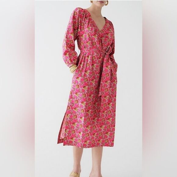 J. Crew Collection Printed Ratti Italian Fabric Maxi Dress Size XS - Picture 1 of 7